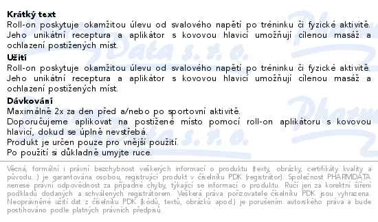 Namman Muay Roll-on 75ml - popis