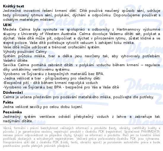 Medela Calma láhev pro kojené děti 150 ml - popis