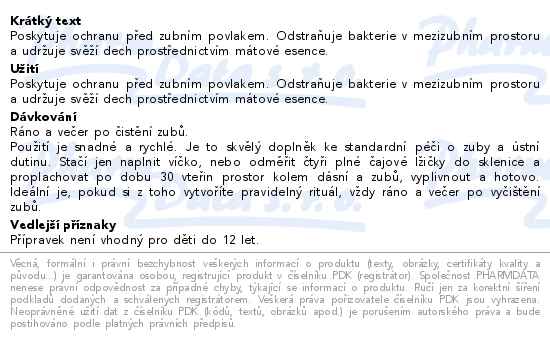 Listerine Cool Mint ústní voda 1l - popis