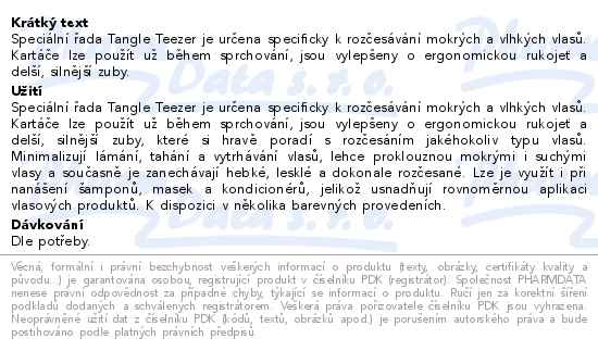 Tangle Teezer detangling kartáč Lilac&Blue - popis