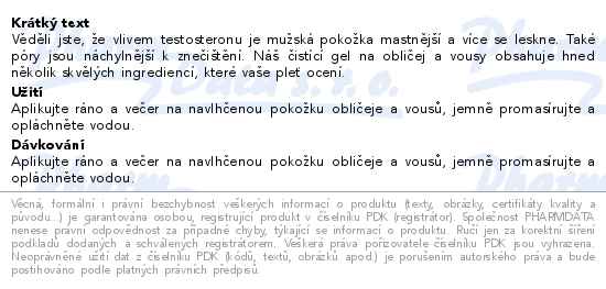 Weleda For Men 2v1 čisticí gel na obličej a vousy BIO 100 ml - popis