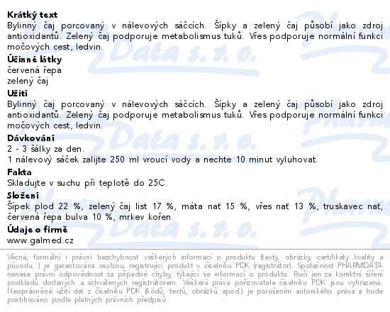 Herbofit čistící Bylinný čaj 20x1.5g - popis