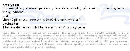 Harmoniq harmonie mysli + nervů + trávení 30 tablet - popis