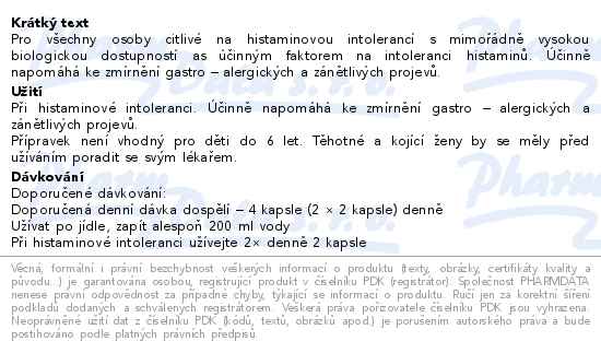 Via Organika Moringa caribic Anti-histamin 120 kapslí - popis