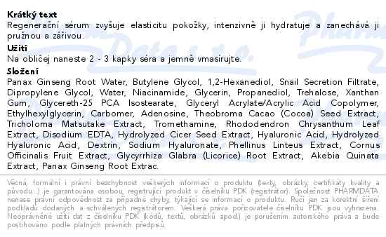 Beauty of Joseon Revive regenerační sérum 30ml - popis
