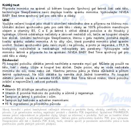 Nivea Baby Head to Toe zklidňující sprchový gel 200ml 80546 - popis