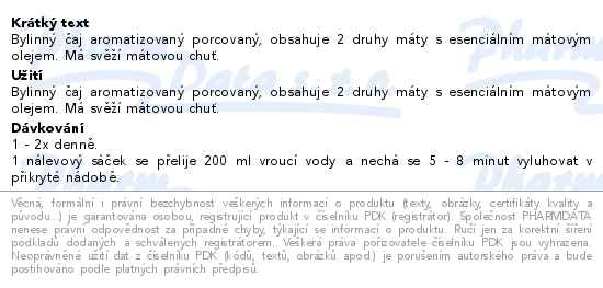 Megafyt Síla máty 20x1.5 g - popis