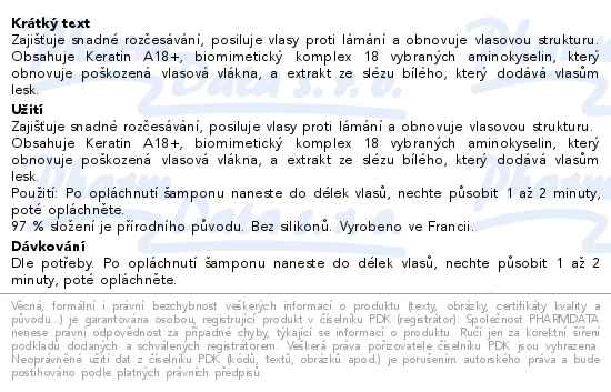 Phyto Repair Obnovující kondicionér pro poškozené a lámavé vlasy 175ml - popis