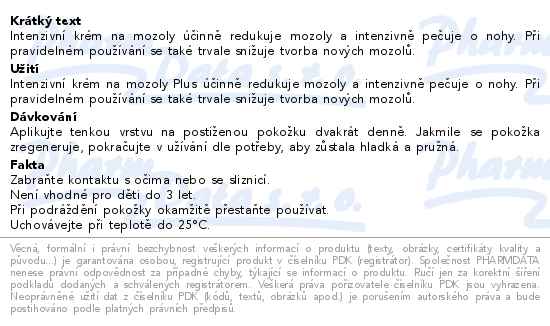 Burgit intenzivní krém proti mozolům 75 ml - popis