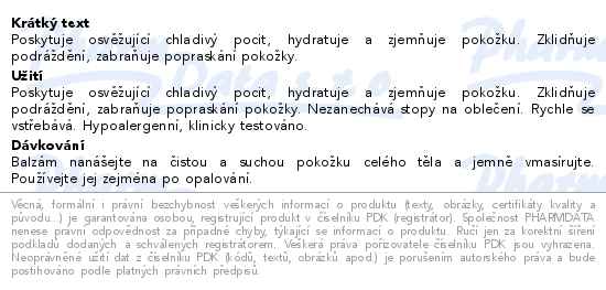 Dermedic Sunbrella Chladivý balzám po opalování 200 g - popis