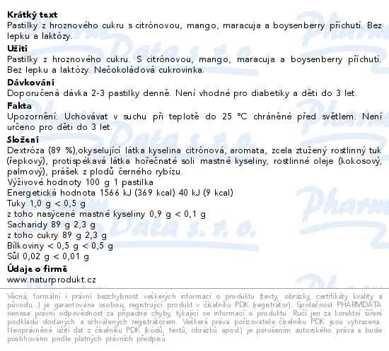 Intact hroznový cukr Tropic mix 75g - popis