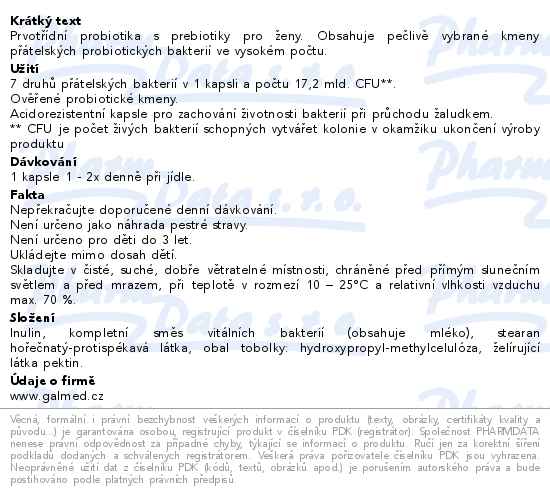 Lactofit Femina 10 tobolek Galmed - popis