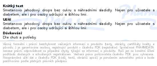 Vivil CremeLife Jahoda bez cukru 90 g - popis