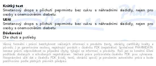 Vivil CremeLife peprmint bez cukru 90 g - popis