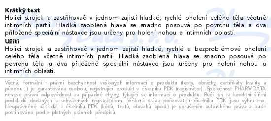 Braun Silkepil Lady Style 5160 Blue holící strojek a zastřihovač vousů - popis