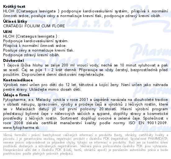 Hloh sypaný 40 g Fytopharma - popis
