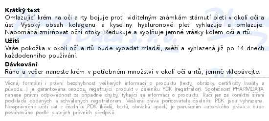 Dermacol Collagen+ intenzivní omlazující krém na oči a rty 15 ml - popis