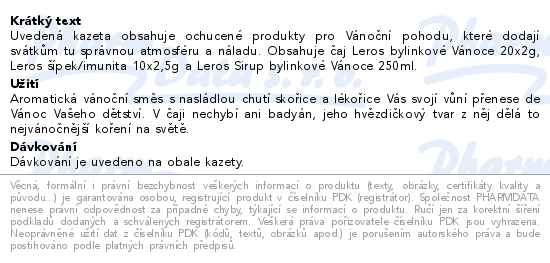 Leros dárková sada Bylinkové Vánoce - popis