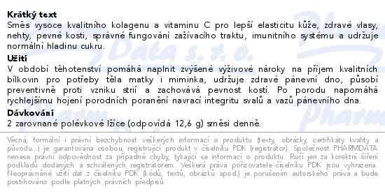 Verra Premium Kolagen s vitamímen C citronová příchut 408g - popis
