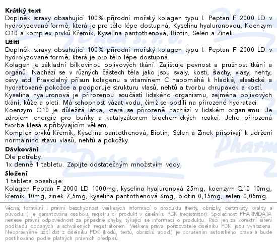 Clinical Beauty-Care Kolagen + Kyselina hyaluronová + Koenzym Q10 60 tablet - popis
