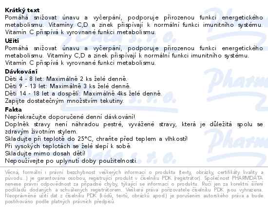 Supradyn Immune Kids želé gummies 2 x 100 kusů - popis