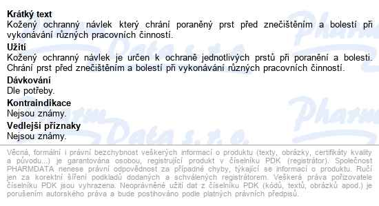 Prst Kožený Střední č.3 - popis