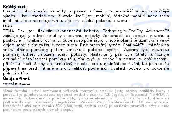 Tena Proskin Flex Maxi Medium inkontinenční kalhotky s pásem 22ks 730434 - popis