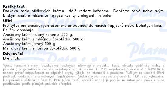 Allnature Oříškové krémy dárková sada - popis