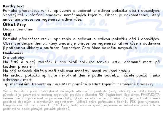 Bepanthen Ochranná mast 3.5g - popis