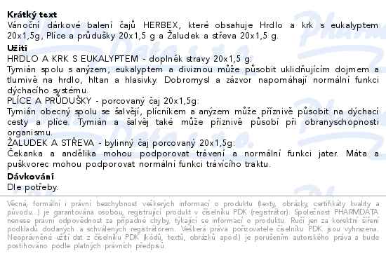 Herbex Šťastné, veselé a zdravé 3x20ks - popis