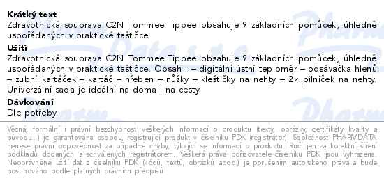 Tommee Tippee Care protect Dětský zdravotnický set - popis