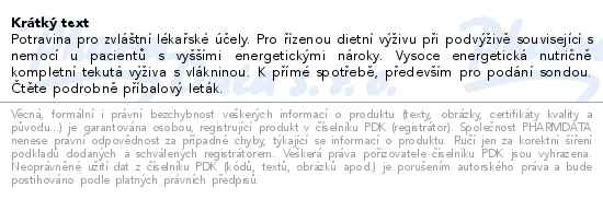 Nutrison Energy Multi Fibre perorální roztok 1500ml - popis