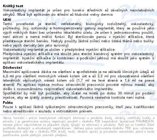 Croma Saypha Filler Bez Lidocainu 1x1ml - popis