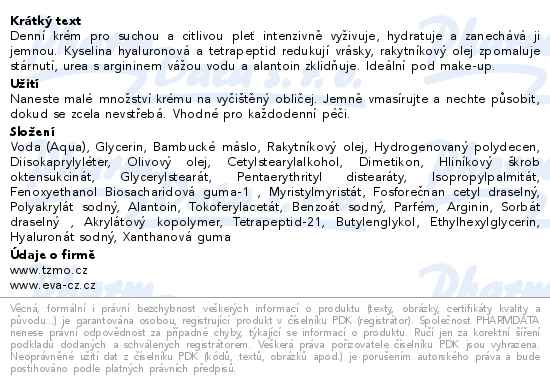 Eva Dermo denní krém proti vráskám 50ml - popis