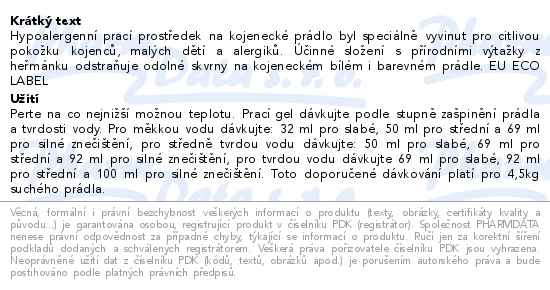 Frosch Baby Prací prostředek na kojenecké prádlo EKO 1.5l - popis