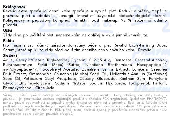 Revalid Extra-Firming Day Cream 50ml - popis