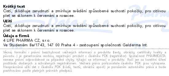 Cetaphil ProRedness Control Čistící pěna na obličej 236ml - popis