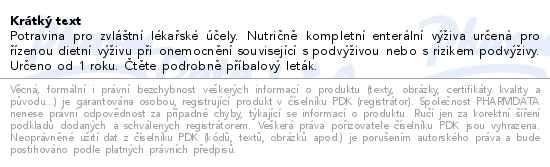 Compleat Paediatric nature mix perorální roztok 500ml - popis