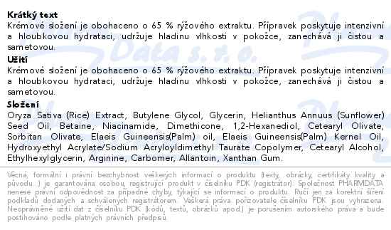 Cosrx maska s rýží noční 60ml - popis