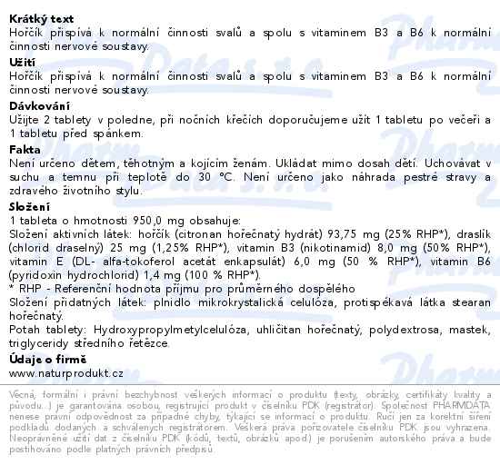 IQ Mag Křeče 60 tablet - popis