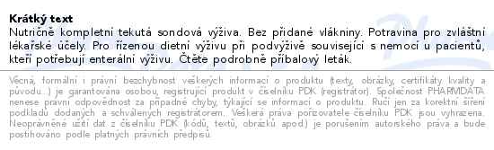 Nutrison perorální roztok 8x1000ml - popis