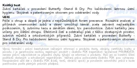 Softdent Butterfly zubní kartáček Medium 1ks - popis