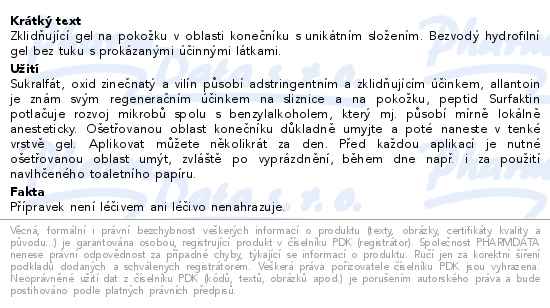 Bio Bione HemorOK gel na hemoroidy 100ml - popis