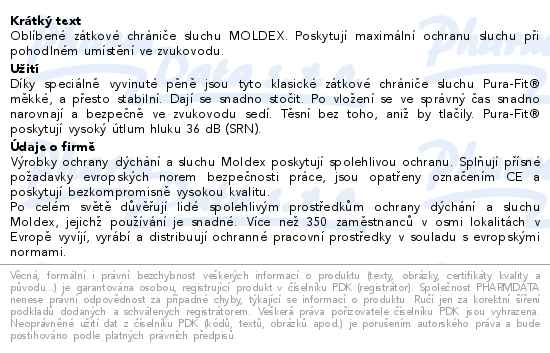 Chránič sluchu Pura-Fit 7700-sáček 20x1pár - popis