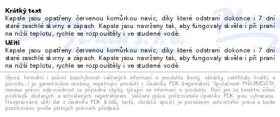 Ariel Plus Extra Allin1 kapsle na praní 88ks - popis