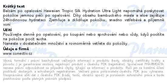 Hawaiian Tropic Hydrating After Sun lotion 60ml - popis