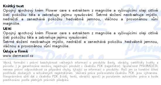Dermacol Magnolia sprchový krém 200ml - popis