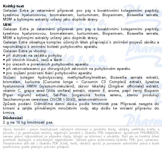 Gelacan Extra 500g - popis