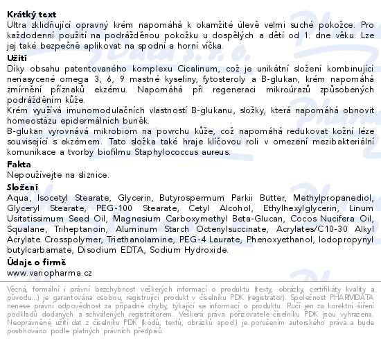 Dermedic Cicatopy ultra-zklidňující opravný krém 40ml - popis