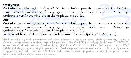 Parodontax mezizubní kartáček 0.4mm 6ks - popis
